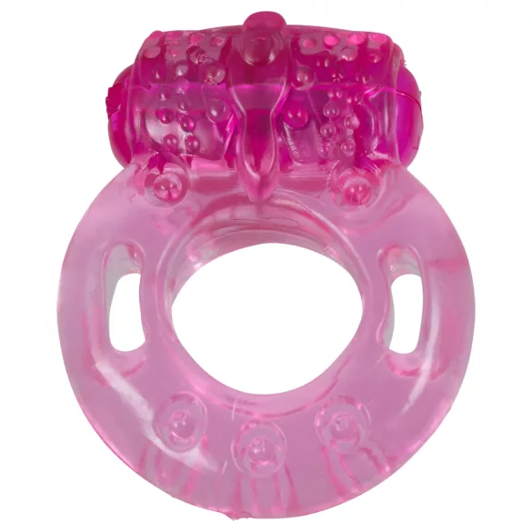 Anello vibrante monouso per pene (rosa)