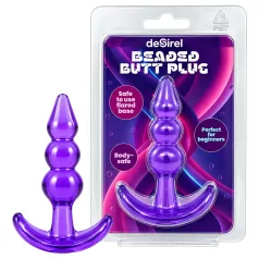 Desirel - plug anale a sfere - silicone viola