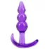 Desirel - plug anale a sfere - silicone viola