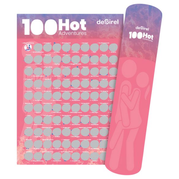 Desirel - poster gioco di società posizioni sessuali 100 gratta e scopri