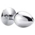 Sunfo - plug anale in metallo con gemma gialla (argento)