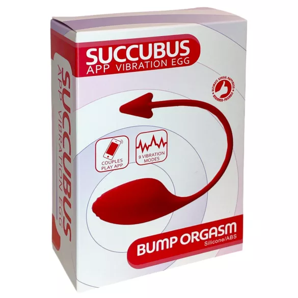 Funny Me - ovetto vibrante intelligente con forchetta del diavolo - rosso