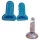 Dildó - stampo per ghiaccio a forma di dildo - silicone blu