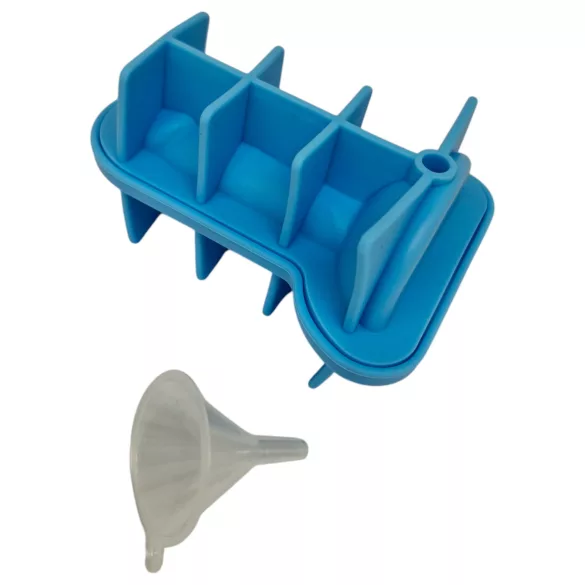 Dildó - stampo per ghiaccio a forma di dildo - silicone blu