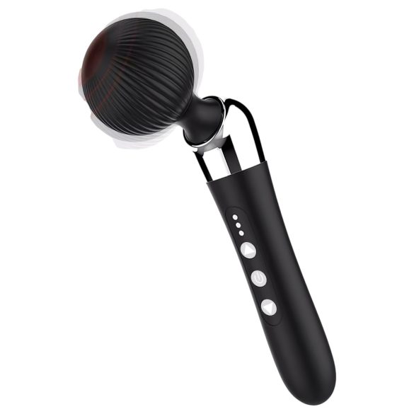 Vibratore massaggiante curvo a batteria (nero)