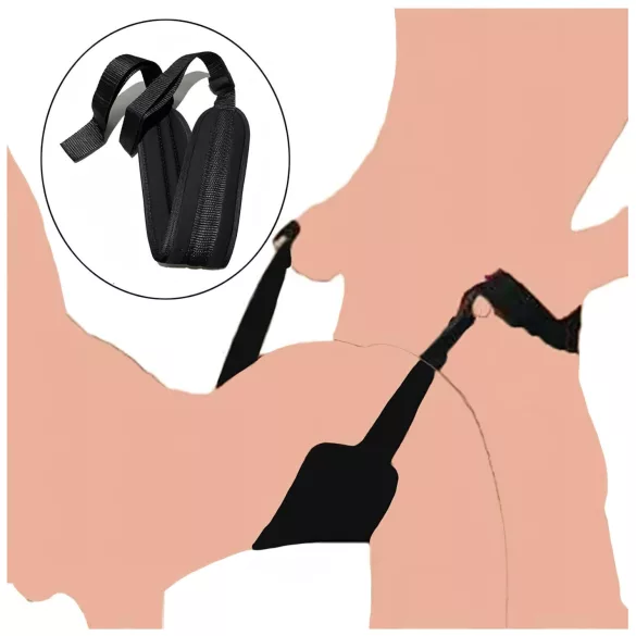 Lonely - Cintura di posizionamento BDSM - nero