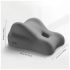 Magic Pillow - Cuscino in memory foam con supporto per dildo - grigio