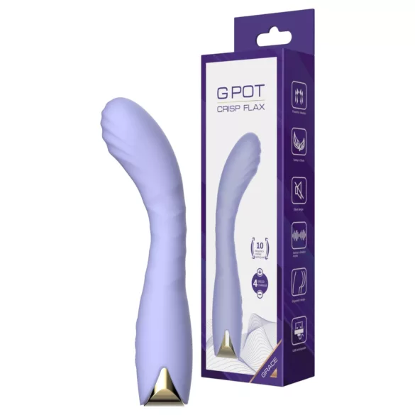 Biu-Biu - vibratore punto G curvo - silicone viola