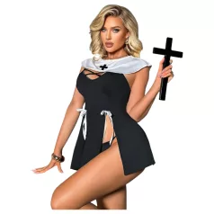 Apáca - costume sexy da suora - nero