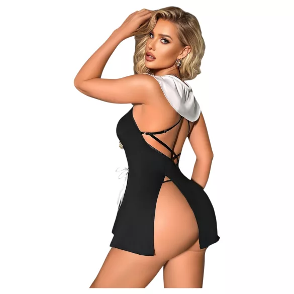 Apáca - costume sexy da suora - nero - L