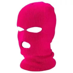   Balaclava - passamontagna a maglia con 3 aperture (rosa scuro)