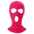 Balaclava - passamontagna a maglia con 3 aperture (rosa scuro)
