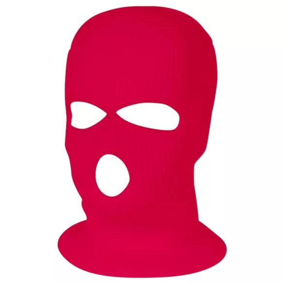 Balaclava - passamontagna a maglia con 3 aperture (rosa scuro)