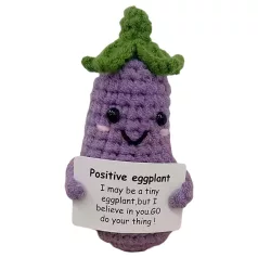 Melanzana positiva - lavorata a maglia (viola)