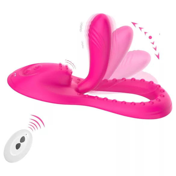 Mroow - vibratore flessibile a forma di cuscino (rosa)