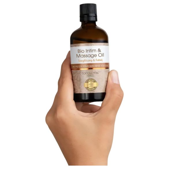 Olio di Cocco Bio - Intimo & Massaggio - Chiodi di Garofano e Cannella (80ml)
