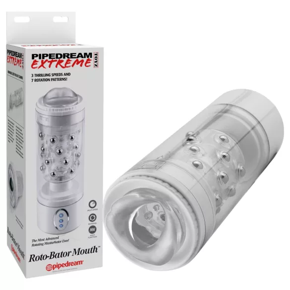 PDX - masturbatore bocca vibrante - bianco