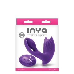   Vibratore per clitoride ricaricabile Inya Bump-N-Grind 2in1 con funzione riscaldante e telecomando (lilla)