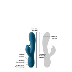   Coniglio Amorevole Inya - Vibratore per clitoride e punto G ricaricabile (turchese)