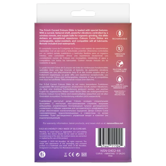 NS Novelties - Vibratore 2in1 per clitoride e punto G (rosa)