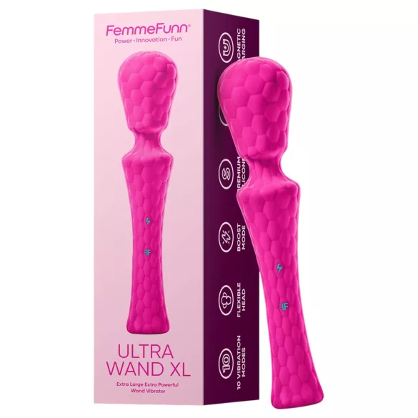 FemmeFunn - vibratore massaggiante XL premium - silicone rosa