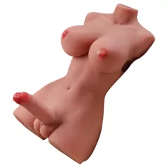   XISE Hermosa Lady Boy - masturbatore vibrante a spinta - torso realistico