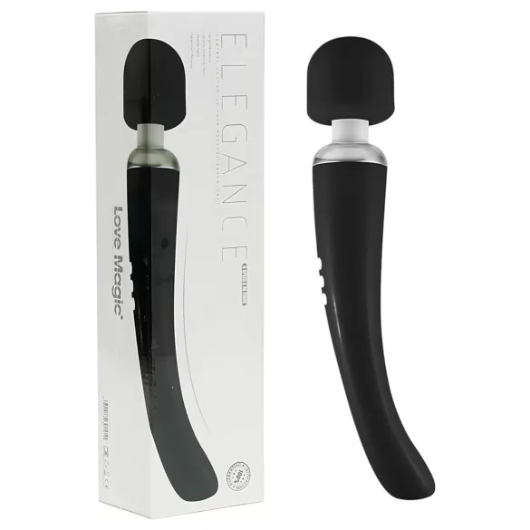 Love Magic Elegance Wand - vibratore massaggiante ricaricabile nero