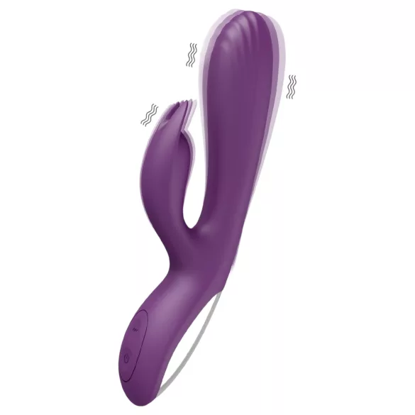 AlvUp - vibratore punto G con coniglietto - silicone viola