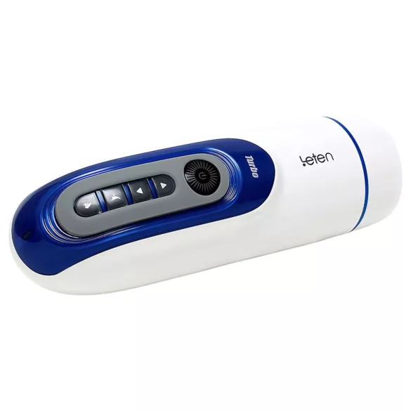 Leten SM390 - masturbatore maschile riscaldante con suono - bianco