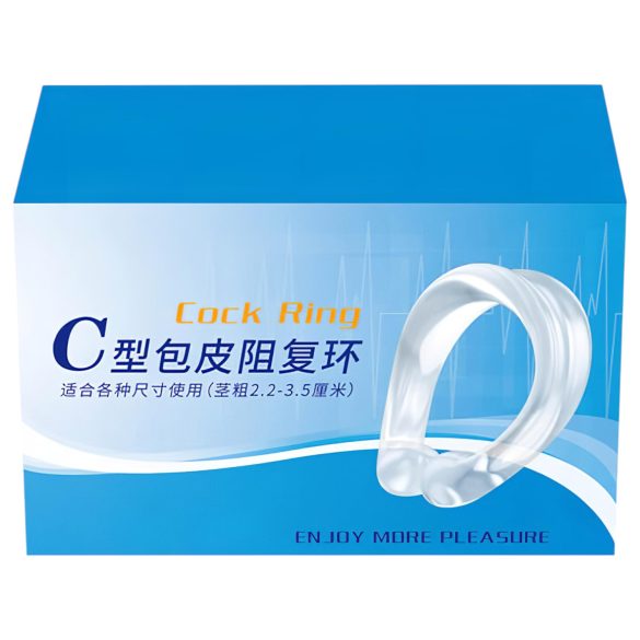 Anello in silicone per ritardare l'eiaculazione (trasparente)