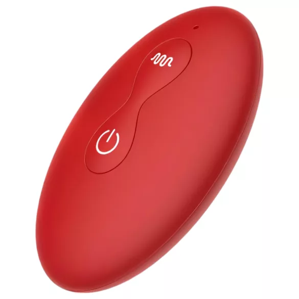 Rose Plug - vibratore anale wireless ricaricabile - rosso