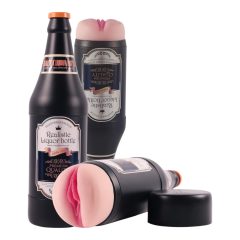   Vagina Artificiale Realistica Lonely" in Bottiglia di Birra Discreta (Colore Naturale-Nero)"