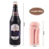 Lonely - vagina artificiale realistica in bottiglia di birra (naturale-nera)