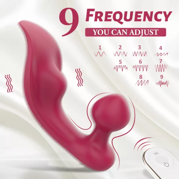 Sex HD Chomper - vibratore clitoride e anale - rosso
