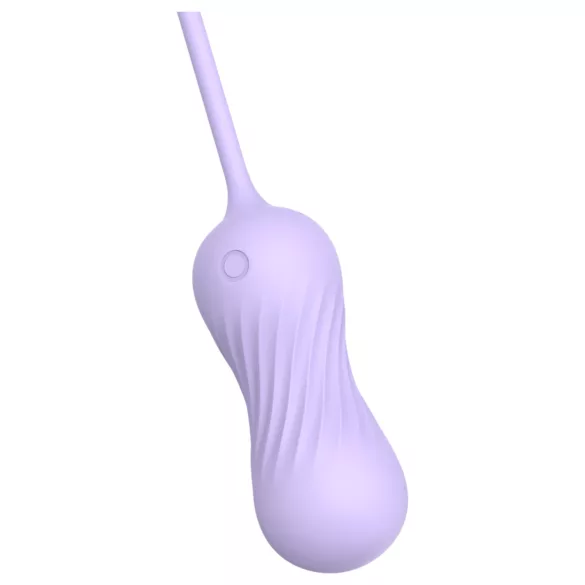 Sex HD Twist Egg - masturbatore vibrante a spinta - viola