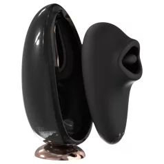 Sex HD Mirror - vibratore leccatore riscaldante - nero