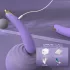 Sex HD - vibratore realistico - forma melanzana - silicone viola