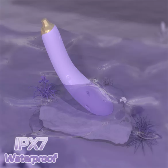 Sex HD - vibratore realistico - forma melanzana - silicone viola