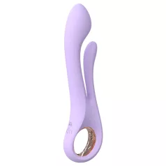   Sex HD Kaethe - vibratore con stimolatore clitorideo - silicone viola