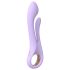 Sex HD Kaethe - vibratore con stimolatore clitorideo - silicone viola