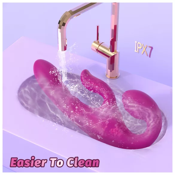 SEX HD Co-op Bliss - vibratore strap-on con stimolatore clitorideo