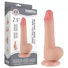  Lovetoy - dildo realistico doppio strato con ventosa 19,5 cm - color carne