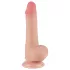 Lovetoy - dildo realistico doppio strato con ventosa 19,5 cm - color carne