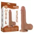 Lovetoy Sliding-Skin - dildo realistico con testicoli - doppio strato - 19,5cm