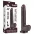 Lovetoy - dildo doppio strato con ventosa - 20,8 cm - marrone