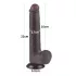Lovetoy - dildo doppio strato con ventosa - 20,8 cm - marrone