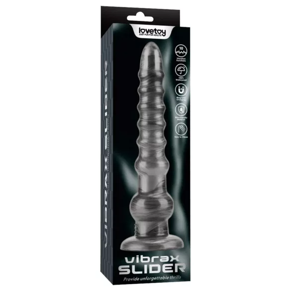 Lovetoy King Sized - vibratore realistico extra grande - 32 cm - grigio