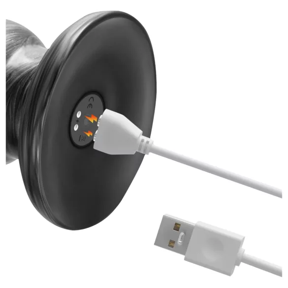Lovetoy King Sized - vibratore realistico extra grande - 32 cm - grigio