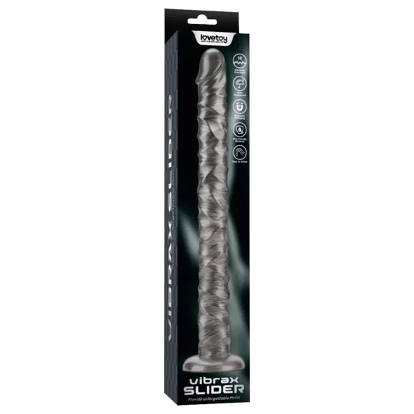 Lovetoy King Sized - vibratore extra grande - 40,5 cm - grigio