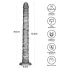 Lovetoy King Sized - vibratore extra grande - 40,5 cm - grigio